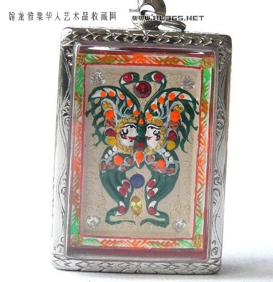 价泰国系列 泰国佛牌 招偏财 吃小人 鎏金椰壳链子 佛牌